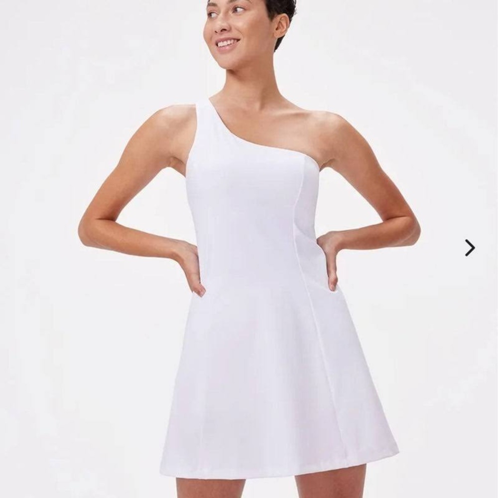 Outdoor Voices One Shoulder Exercise Dress